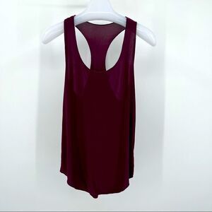 ONZIE OS GLOSSY FLOW RACERBACK TANK EUC